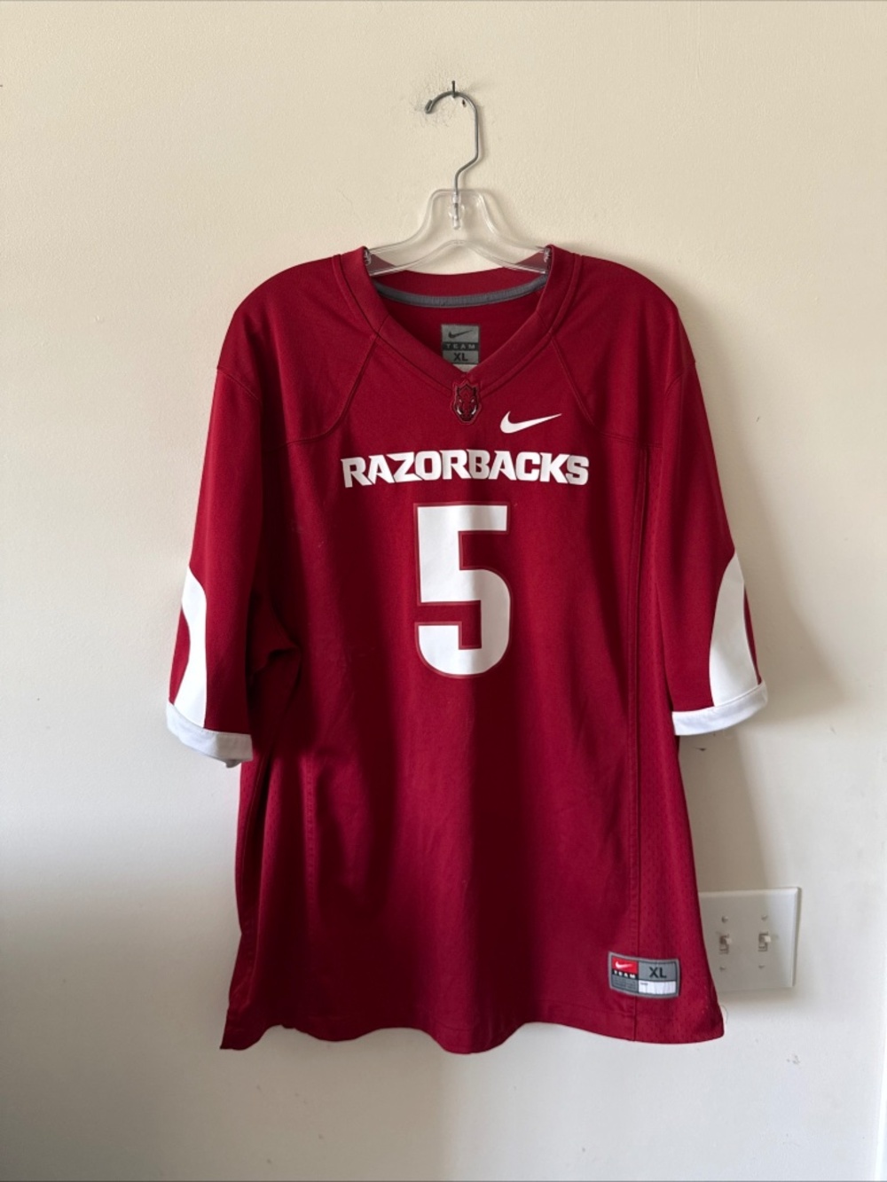 MEN’S NIKE DARREN MCFADDEN #5 ARKANSAS RAZORBACKS NCAA JERSEY SZ XL - RARE